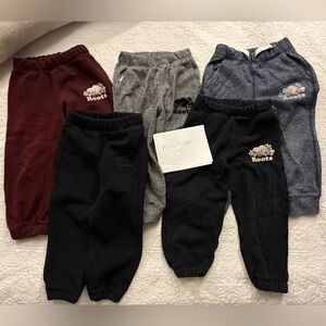 Roots Kids Sweatpants Bundle in Black, Gray, and Blue